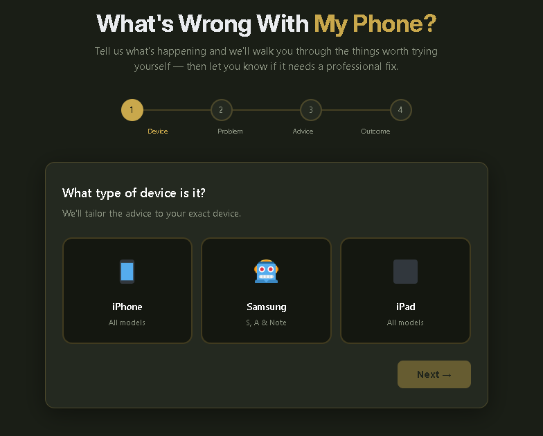what's wrong with my phone, iphone, samsung, ipad