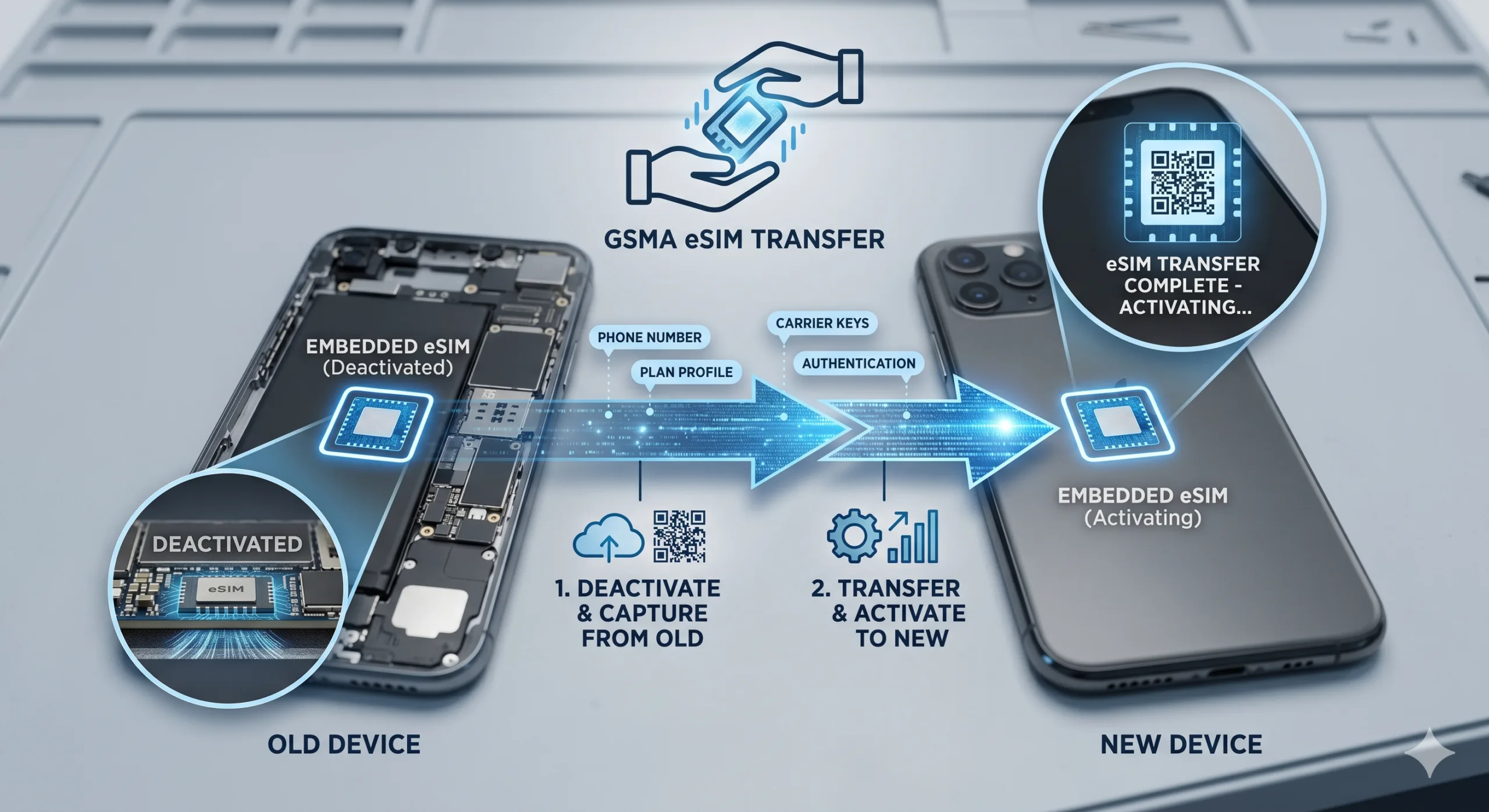 how to transfer and esim from one phone to another