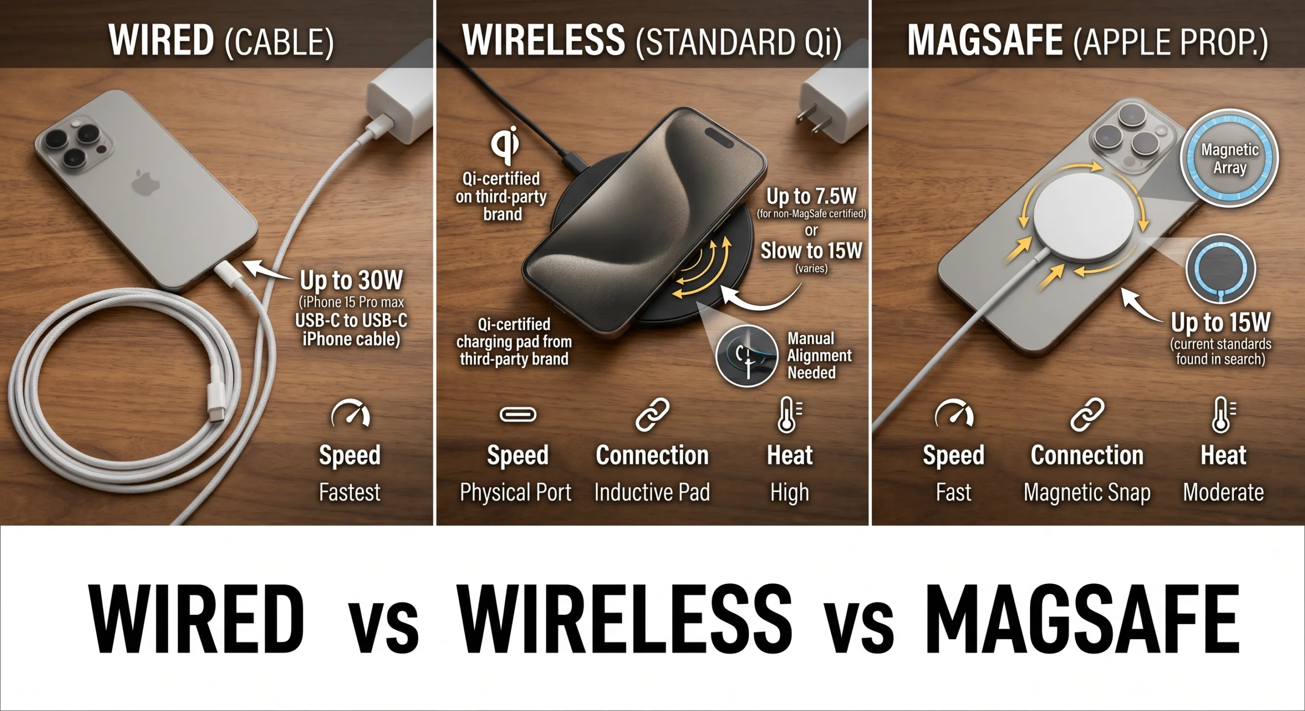 Wired vs Wireless vs MagSafe — Which is Best for Your iPhone Battery Long-Term? | Mend My iPhone