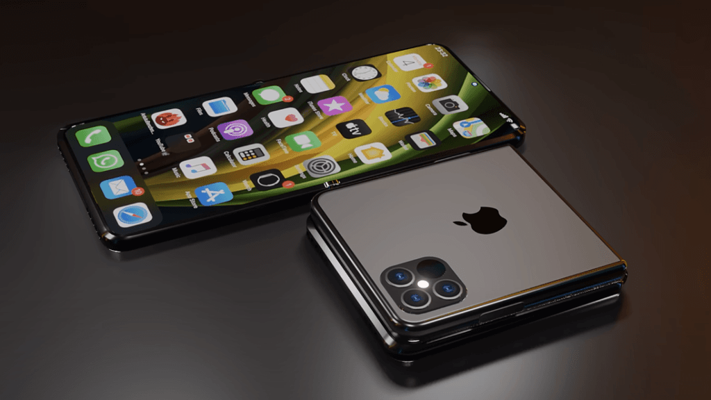possible ;eaked photo of Apple's new flip phone